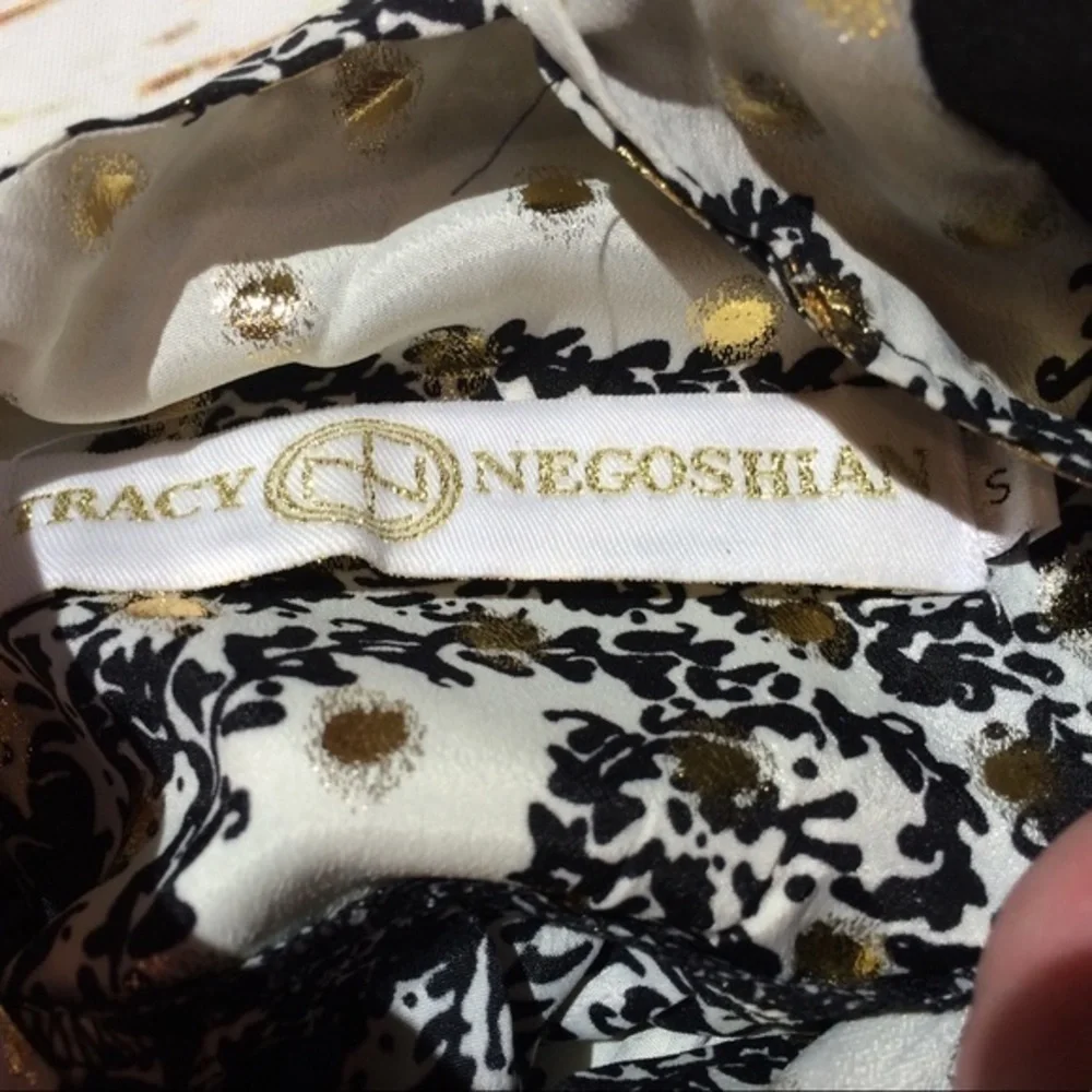 Tracy Negoshian Sheer Tunic S New Years - Picture 6 of 7
